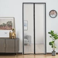 ราคา มุ้งกันยุงติดประตู ผ้าม่านประตู ป้องกันแมลงสำหรับบ้าน ดํา ขาว 1 0m2 1m (19743571323)