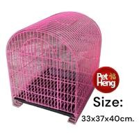 ราคา เพ็ทเฮง รุ่นเหลี่ยมยาว กรงหมา กรงเเมว กรงกระต่าย และสัตว์เลี้ยง พร้อมถาดพาสติกรองกรง ขนาด 33x53x37 เซนติเมตร (20148989100)