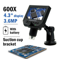 ราคา 1600X กล้องจุลทรรศน์ดิจิตอล600X 1000X 1200X สำหรับการซ่อมบอร์ด PCB กล้องจุลทรรศน์อิเล็กทรอนิกส์9 7 4 3 จอแอลซีดีวิดีโอบัดกรีกล้องจุลทรรศน์สำหรับการตรวจสอบอุปกรณ์อิเล็กทรอนิกส์ (19344377695)