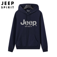 ราคา JEEP SPIRIT New เสื้อกันหนาวมีฮู้ดสีพื้นเสื้อสเวตเชิ้ตลำลองแบบสวมหัวมีฮู้ด (10547943703)