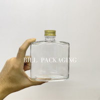 ราคา ขวดแก้วทรงเหล้าแบน 250ml พร้อมฝา 28mm แถมจุกไนลอน ฝาสี7แบบ (20023697495)