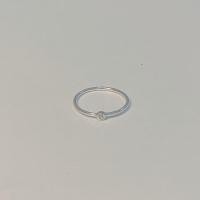 ราคา SissyJewelry แหวนเงินแท้ รุ่น Classic single gem clear ring (20406456535)
