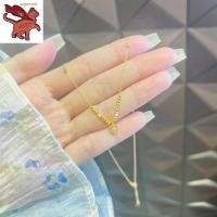 ราคา สร้อยคอทองคำแท้ครึ่งสลึง สร้อยทอง18kแท้ ทองคำแท้ 96 5 สร้อยคอแฟชั่น รักสร้อยคอผู้หญิงหรูหราการออกแบบเพทายหัวใจรูปกระดูกไหปลาร้าโซ่เครื่องประดับ (20592367870)