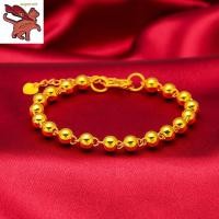 ราคา เก็บเงินปลายทาง สร้อยข้อมือทองคําแท้ ทองคำแท้ 96 5 สแตนเลสชุบทอง 18k มันวาวขนส่งลูกปัดสร้อยข้อมือผู้หญิงเครื่องประดับแฟชั่น (20479382345)