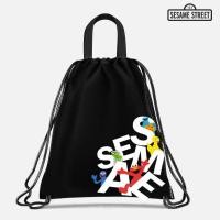 ราคา SST3 กระเป๋าเป้เชือกรูด Sesame Street Big Letters Drawstring Backpack W34xH43 cm BK (21049759162)
