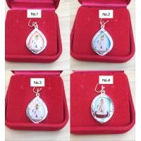 ราคา จี้เจ้าแม่กวนอิม กรอบเงินแท้92 5 ขนาดประมาณเหรียญ 2 บาท กรอบเงินแท้ (13089626266)