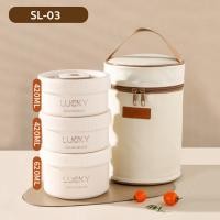 ราคา HHsociety กล่องข้าว พร้อมชุดอาหาร Lunch box ข้าวกล่อง2 3 4 ชั้น ปิ่นโตใส่อาหาร กล่องข้าวพร้อมกระเป๋า เข้าไมโครเวฟได้ รุ่น SL (21173958121)
