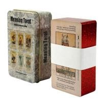 ราคา Divination Tarot Cards Meaning Tarot Divination Tools Tinbox Oracle Cards 78Pcs Entertainment Fate Divination Tarot Decks with Guidebook popular (19822378425)