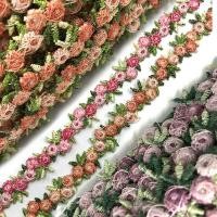 ราคา 1 Yard ดอกไม้ลูกไม้ Trim ริบบิ้นปักการเย็บชุดแต่งงาน Handmade ตกแต่งอุปกรณ์เสริม DIY (8715697445)