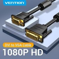ราคา Vention DVI to VGA Cable 1080P 60Hz DVI I 24 5 DVI I Male to VGA Male Adapter Converter for Laptop Monitor Cable DVI VGA Cable (2671422701)