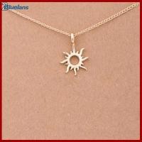 ราคา Bluelans สร้อยโชคเกอร์โซ่ไหปลาร้าสีทองจี้ใบไม้รูปพระอาทิตย์เข็มทิศผู้หญิงตามสมัยนิยม (19324838794)