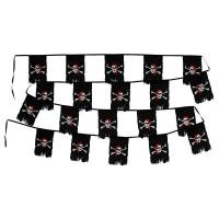 ราคา ธงราวโจรสลัด ยาว 8m ธงราว โจรสลัด ธงโจรสลัด หัวกะโหลก Red Bandana Tattered Pirate Ghost String Flag Decoration (18162714480)