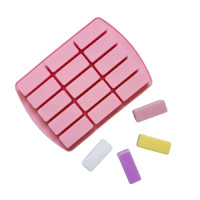 ราคา แม่พิมพ์ซิลิโคน พิมพ์สบู่ พิมพ์วุ้น พิมพ์ขนม รูปสี่เหลี่ยมผืนผ้า รูปแท่ง 15 ช่อง น้ำหนักสบู่ 25 กรัม (19908813536)