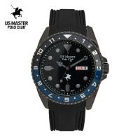 ราคา นาฬิกาข้อมือผู้ชาย US Master Polo Club รุ่น USM 230704 ขนาดตัวเรือน 43 มม กรอบ ตัวเรือน Stainless steel สายยางสีดำ (20998427285)