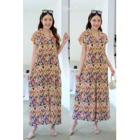 ราคา จั๊มสูทคอปก ขายาวกระดุมหน้าสวมใส่ง่ายจ้า มีกระเป๋าล้วงข้าง Yunaka (20956975249)