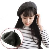 ราคา หมวกเบเร่ต์ beret ผู้ใหญ่ สต็อคไทย หมวกเบเร่ต์สีพื้นสไตล์ฝรั่งเศสฤดูใบไม้ผลิและฤดูหนาวสําหรับสตรี (949194670)
