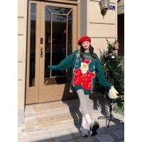 ราคา เสื้อแขนยาวไหมพรม สีแดง สีเขียว (21070253943)