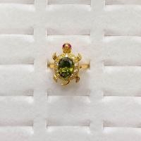 ราคา แหวนเต่าพลอยเพชรล้อม แหวนปรับไซร์ (20118716014)