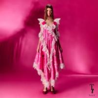 ราคา TandT MORNING GLORY PINK DRESS SWEET CHILD PRINTED LACE TRIMMED TIE FRONT MAXI DRESS เดรสยาวสายเดี่ยวพิมพ์ลายทรงบาน ตัดต่อรูดระบายเชิงลูกไม้ ตกแต่งดอกกุหลาบ พิมพ์ลาย (19933516426)