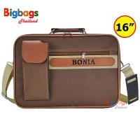 ราคา BigbagsThailand กระเป๋าเดินทาง BONIA กระเป๋าสะพายไหล่ กระเป๋าถือ กระเป๋าใส่เอกสาร กระเป๋าทรงแมสเซนเจอร์ ขนาด 16 นิ้ว รุ่น 4621 (7911850478)