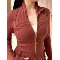 ราคา แจ็คเก็ตกำหนด Lululemon ซื้อคอตั้งคลาสสิกเสื้อแจ็กเก็ตบางเสื้อผ้าโยคะสปอร์ต (18867193711)