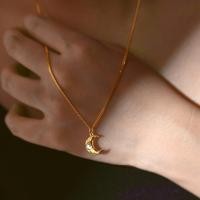 ราคา Altimes Moonlight crescent Necklace Silver 925 ต่างหูเงินแท้ ห้อยรูปพระจันทร์เสี้ยวฝังพลอยแท้ Brilliant cut จี้ถอดออกได้ (21109595352)