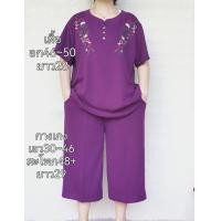 ราคา ชุดเซ็ตเสื้อกางเกงขาสั้นลายจักรยานสาวอวบ (19080391262)