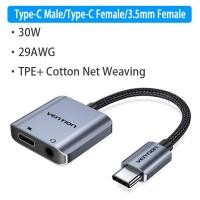 ราคา Vention ตัวแปลงเสียง USB C หญิงชายถึง3 5มม ผ้าฝ้ายทอในอลูมิเนียมอัลลอยด์0 1เมตรความแข็งแรง (18316867749)