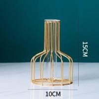 ราคา แจกันดอกไม้เหล็ก แจกันมินิมอล 2 สีให้เลือก สีทอง สีดำ แจกันโลหะ แก้ว ที่วางดอกไม้ ของตกแต่งบ้าน (20186005720)