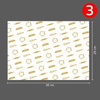 ราคา กระดาษห่อแซนวิซ ห่อขนม รองจาน P6000 4 เซ็ต 100 ใบ PackingDD กระดาษรองอาหาร กระดาษ กระดาษรอง (7738348966)