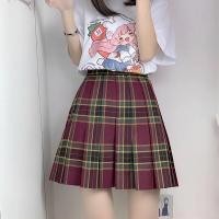 ราคา พร้อมส่ง ผู้หญิง เอวสูง กระโปรงพลี สไตล์ญี่ปุ่น JK กระโปรงลายสก๊อต ลายสก๊อตน่ารัก กระโปรงเทนนิส (20956001052)