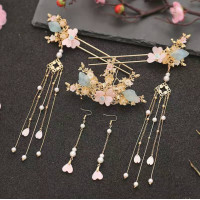 ราคา ปิ่นปักผมจีน ชุดปิ่นเจ้าสาว ร้านไทยพร้อมส่ง ปิ่นระย้า ปิ่นเงิน ปิ่นทอง ปิ่นโลหะ ปิ่นปักผมสไตล์จีน งานสวย (14482801854)