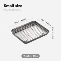 ราคา bingbin ถาดพร้อมตะแกรง ถาด ถาดอบ ตะแกรง 304สแตนเลส ถาดสี่เหลี่ยม ถาดพักขนม ถาดรองน้ำมัน (20486708141)