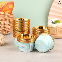 ราคา MUXI ถ้วยกระดาษรองคัพเค้กมัฟฟิน50ชิ้นกระดาษห่อเค้กสีทองถ้วยอบเค้กแบบทำมือถ้วยกระดาษอุปกรณ์สำหรับงานปาร์ตี้ (19471741009)