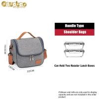 ราคา กระเป๋าใส่อาหารกลางวันความร้อนสำหรับผู้ชายและผู้หญิงผ้ากันน้ำ Oxford อลูมิเนียมฟอยล์ฉนวนกันความร้อนกระเป๋าสะพาย (13448893132)