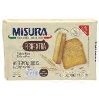 ราคา มิซูร่า ขนมปังโฮลวีตอบกรอบชนิดแผ่น Misura Fibrextra Wholemeal Rusks Slice Wholewheat Toast 320g (20289545941)
