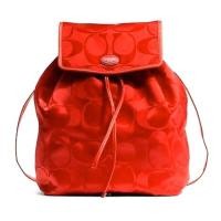 Coach 77350 Signature Nylon Packable Backpack กระเป๋าสะพายหลัง