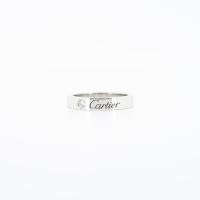 ราคา แหวน Cartier C De Cartier Band with Diamond Platinum950 Size 45 Used vrcaim 2542 (20303156099)