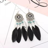 ราคา ต่างหูขนนก ต่างหูโบฮีเมี่ยน Bohemian Earrings (4605532889)