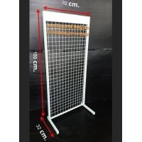 ราคา ชั้นแขวนสินค้า 70x150cm ชั้นแขวนตะขอ ชั้นแขวน hook สแตนตาข่ายแขวนโชว์สินค้า แบบด้านเดียว แผงตะแกรง แผงตะแกรงมีขาตั้ง แผงตาข่ายมีขาตั้ง (19615719668)