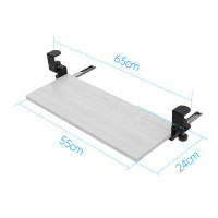 ราคา ถาดคีย์บอร์ด ที่วางคีย์บอร์ด ถาดวางคีย์บอร์ด Keyboard tray G7 022 ที่วางคีย์บอร์ด แบบ หนีบ โต๊ะ ถาดวางคีย์บอร์ด (19784966240)