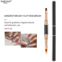 ราคา Double Headed Nail Art Brush Black Nail Painting Pen Nail Tips Design Drawing Line Stroke Grid Painting Brush Manicure Tool Nail Art Set (17690542555)