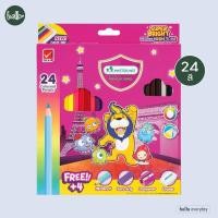 ราคา Master Art มาสเตอร์อาร์ต ดินสอสีไม้มาสเตอร์อาร์ต แท่งยาว รุ่นซุปเปอร์ไบรท์ 12 24 36 48 สี (21070328276)