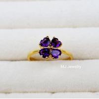 ราคา แหวนพลอยแท้ พลอยแทนซาไนซ์ แหวนเงินแท้ 92 5 ไม่คัน จิงเวลรี่จันทบุรี (20388833584)