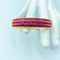 ราคา กำไลพลอย 199 กำไลทองชุบ กำไลทับทิม กำไลข้อมือทองชุบ กำไลเพชร พร้อมส่ง 3 สี (16921997108)