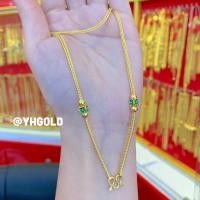 ราคา สร้อยคอทอง2สลึง YHGOLD เบนซ์ดอกไม้ลงยา ทองคำแท้96 5 (18677014684)