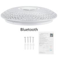 ราคา Angella Smart WiFi โคมไฟเพดาน LED อัจฉริยะแบบทันสมัย RGB แอพหรี่แสงได้ลำโพงเพลงบลูทูธ36W ไฟบ้านพร้อมรีโมทคอนโทรล (16248910197)