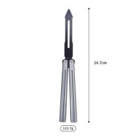 ราคา Balisong มีดบาลิซอง มีดผีเสื้ิอ มีดควง มีดซ้อม มีดแรงโน้มถ่วง ไม่มีคม สำหรับซ้อมควง Aluminum V1 (21033671586)