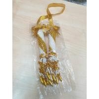 ราคา พวงมาลัยมุกถัก2ชายโซ่ 3 มิล พวงกลม 2ชายตรงมุกขาว มุกทอง (18264397265)