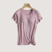 ราคา Bambi Top Shirt เสื้อยืดตัวยาว คอกลม แขนสั้น มีซัพฟองน้ำ 2in1 มีบราในตัว (19715574040)